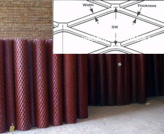 Aluminum Expanded Sheet with Rhombic Opening